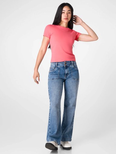 POLO MANGA CORTA MUJER SQUEEZE CROP MELLSS - 1