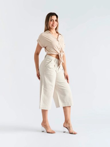 PANTALÓN CULOTTE MUJER PARADA 111 DORA BEIGE