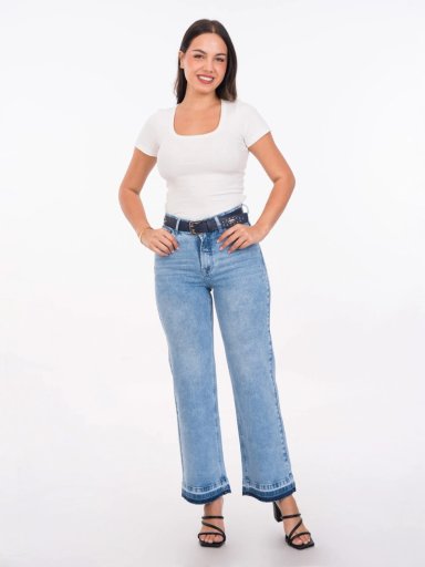 JEANS ALGODÓN MUJER METAL JEANS STRAIGHT MIA