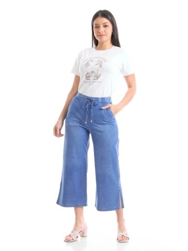 JEANS ALGODÓN MUJER METAL JEANS CULOTTE ROSARIO