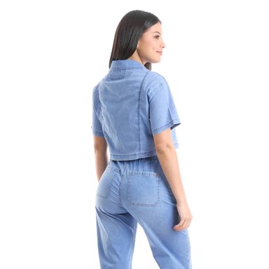 BLUSA ALGODÓN MUJER METAL JEANS DENIM MIA - 3