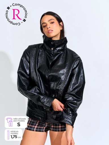 CASACA MUJER INDEX CORTA OVERSIZE - 4