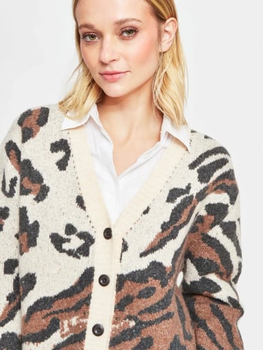 CARDIGAN MUJER BARBADOS ANIMAL - 3
