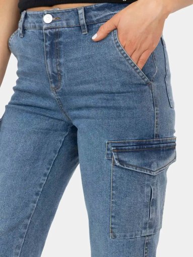 PANTALÓN JEAN CARGO MUJER MAUI AND SONS 5N819 - 4