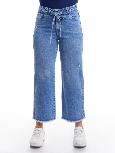 JEANS ALGODÓN CROPPED STRAIGHT MUJER METAL JEANS PAULA - 2