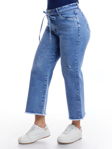 JEANS ALGODÓN CROPPED STRAIGHT MUJER METAL JEANS PAULA - 4