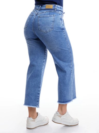 JEANS ALGODÓN CROPPED STRAIGHT MUJER METAL JEANS PAULA - 5