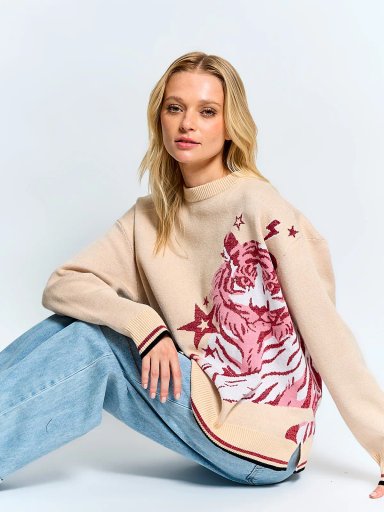 SWEATER MUJER BARBADOS TIGRE - 4