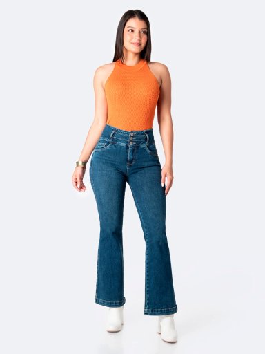 JEANS FLARE MUJER PIONIER ZELMAH
