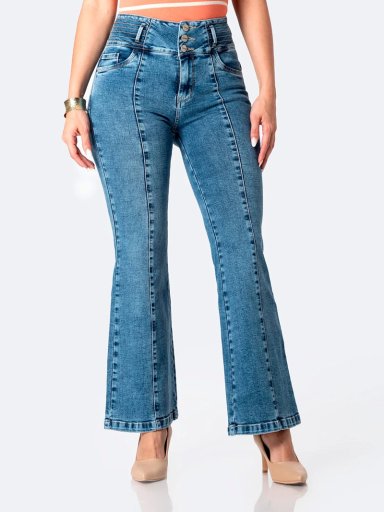 JEANS FLARE MUJER PIONIER JESMHI - 2