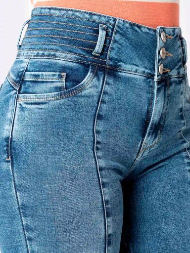 JEANS FLARE MUJER PIONIER JESMHI - 4