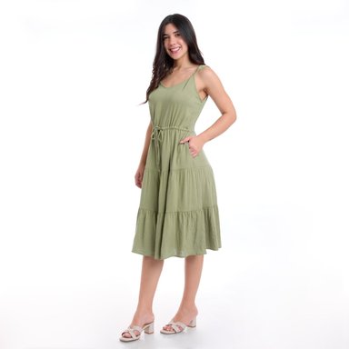 VESTIDO LINO MUJER METAL JEANS KRISTAL - 2
