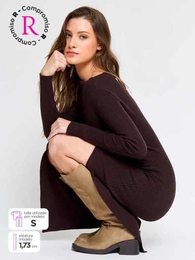VESTIDO LARGO MUJER INDEX RIB - 2