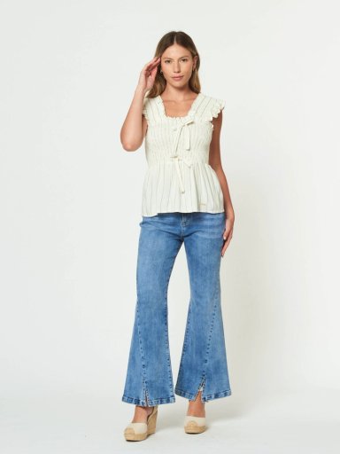 BLUSA MUJER MENTHA Y CHOCOLATE SANTI