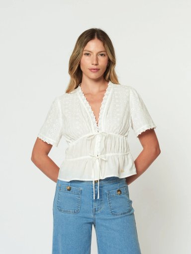 BLUSA MUJER MENTHA Y CHOCOLATE SASHA