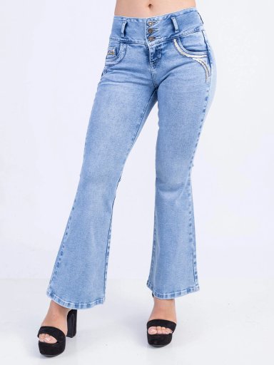 JEAN FLARE MUJER SODA BLUES XELIZA - 2