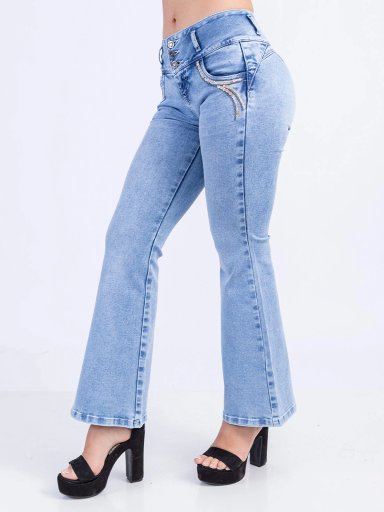 JEAN FLARE MUJER SODA BLUES XELIZA - 3
