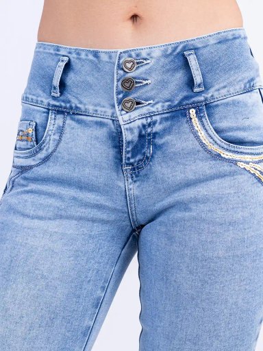 JEAN FLARE MUJER SODA BLUES XELIZA - 5