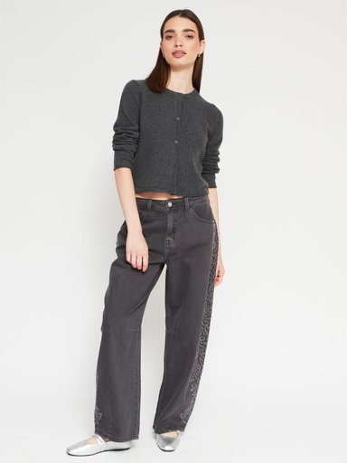 SWEATER MANGA LARGA MUJER INDEX BOTONES - 4