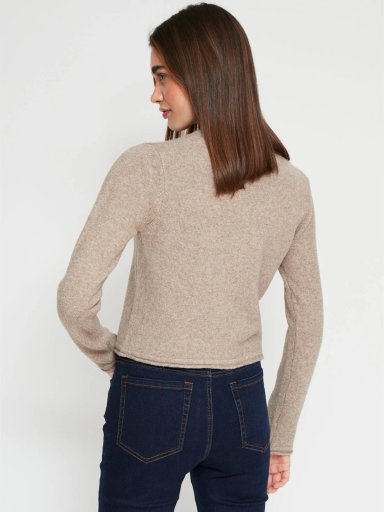 SWEATER MANGA LARGA MUJER INDEX BOTONES - 2