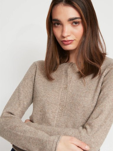 SWEATER MANGA LARGA MUJER INDEX BOTONES - 3