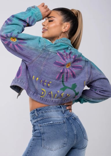 CASACA JEAN MUJER GLAM BY ALEJANDRA BAIGORRIA DALIA 23012 - 2
