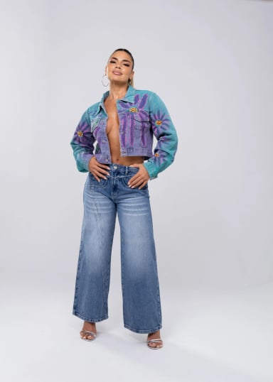 CASACA JEAN MUJER GLAM BY ALEJANDRA BAIGORRIA DALIA 23012 - 4
