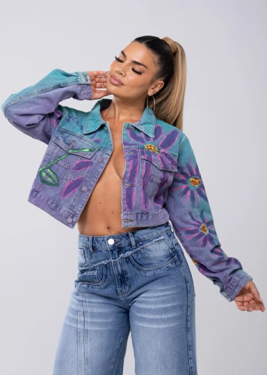 CASACA JEAN MUJER GLAM BY ALEJANDRA BAIGORRIA DALIA 23012 - 6