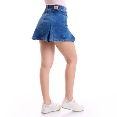 FALDA SHORT ALGODÓN MUJER METAL JEANS - 4