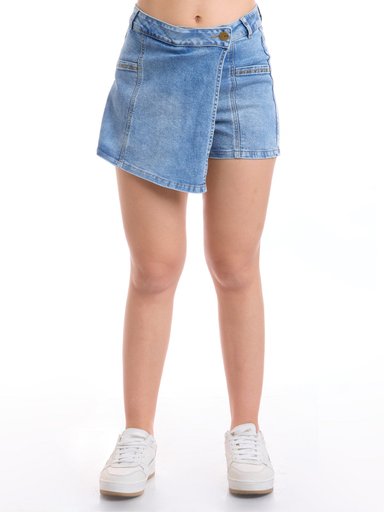 FALDA SHORT ALGODÓN MUJER METAL JEANS ELIZABETH - 2