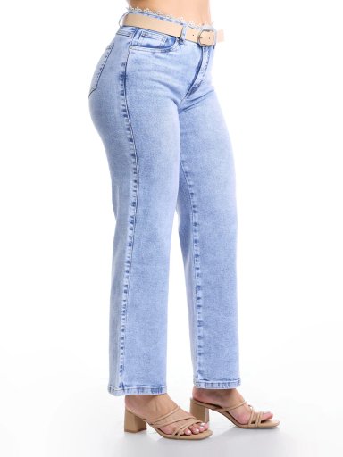 JEANS ALGODÓN WIDELEG MUJER METAL JEANS CORONA - 3