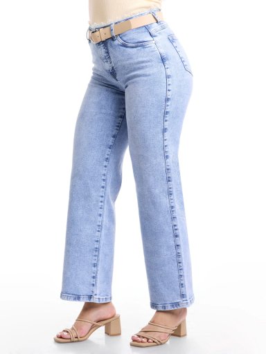 JEANS ALGODÓN WIDELEG MUJER METAL JEANS CORONA - 4