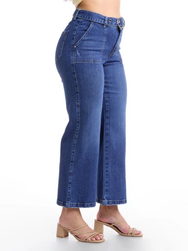 JEANS ALGODÓN STRAIGHT MUJER METAL JEANS PASARELA - 4