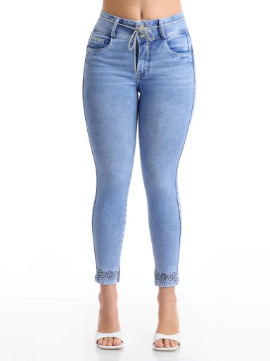 JEANS ALGODÓN MUJER METAL JEANS TOBILLERO SAFRA - 2