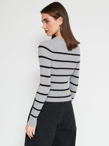 SWEATER MANGA LARGA MUJER INDEX RIB - 2