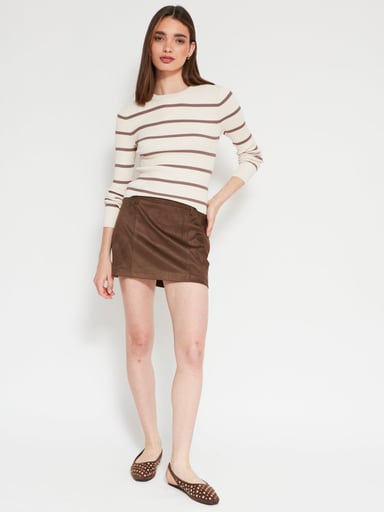 SWEATER MANGA LARGA MUJER INDEX RIB - 4