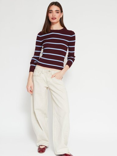 SWEATER MANGA LARGA MUJER INDEX RIB - 4