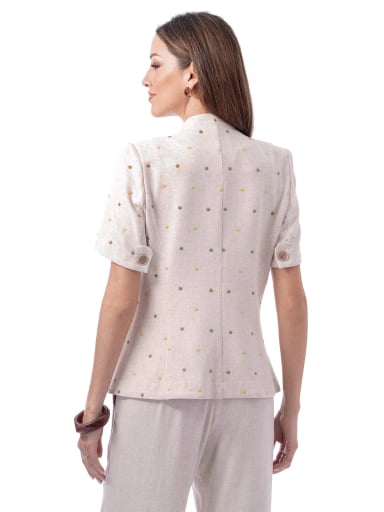 CASACA MANGA CORTA MUJER CP MODA DE COLECCIÓN ESMIRNA - 3