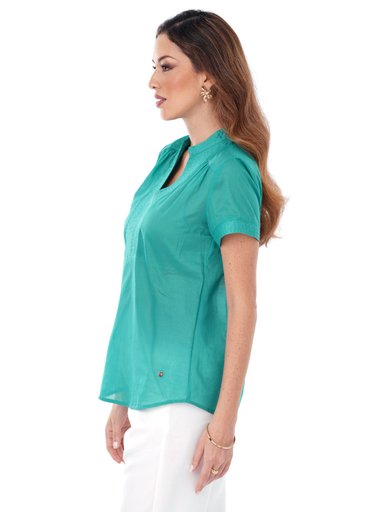 BLUSA MANGA CORTA ALGODÓN MUJER CP MODA DE COLECCIÓN WINKLER - 2