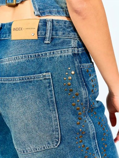 SHORT LARGO ALGODÓN MUJER INDEX TACHAS - 6