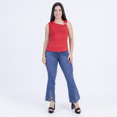 JEANS FLARE MUJER SODA BLUES MERLY - 4