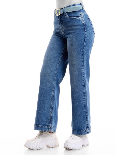 JEAN ALGODÓN WIDELEG MUJER METAL JEANS BRISA - 3