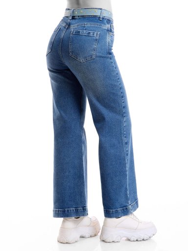 JEAN ALGODÓN WIDELEG MUJER METAL JEANS BRISA - 4