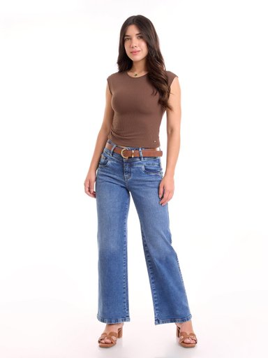 JEAN ALGODÓN WIDELEG MUJER METAL JEANS SANTISTA