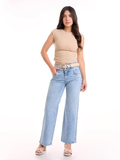JEAN ALGODÓN WIDELEG MUJER METAL JEANS SANTISTA - 1