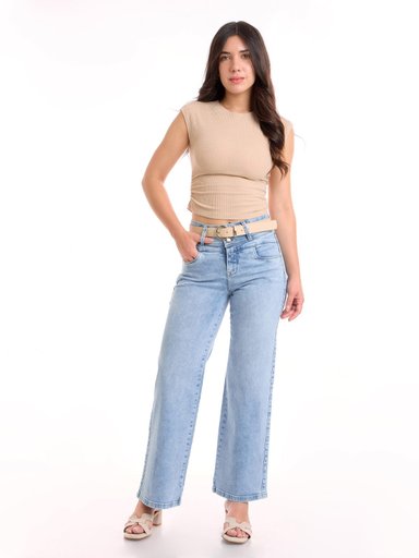JEAN ALGODÓN WIDELEG MUJER METAL JEANS SANTISTA - 1