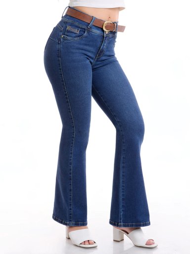 JEAN ALGODÓN FLARE MUJER METAL JEANS BRENDA - 4
