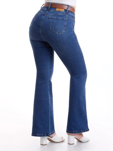 JEAN ALGODÓN FLARE MUJER METAL JEANS BRENDA - 5