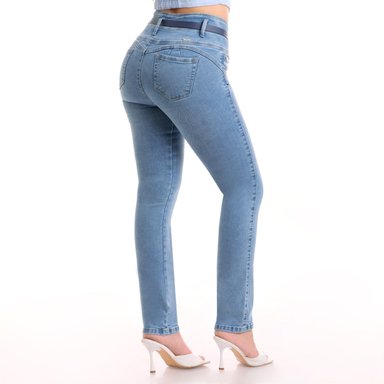 JEAN ALGODÓN RECTO MUJER METAL JEANS MARINA - 5