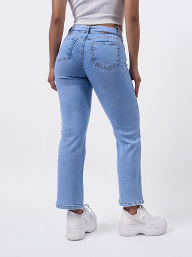 JEANS ALGODÓN STRAIGHT MUJER BRONCO AZURHA - 3